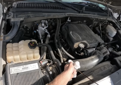 this image shows car diagnostics and repair in Lawrence, KS